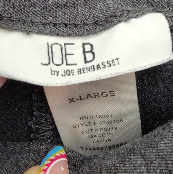 Joe B Gray Pull-On Midrise Skinny Pants Size XL - Picture 6 of 6